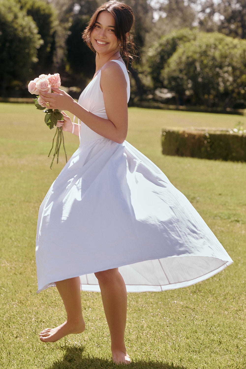 Corset Midi Dress | Romantic Silhouette | Flowy & Feminine