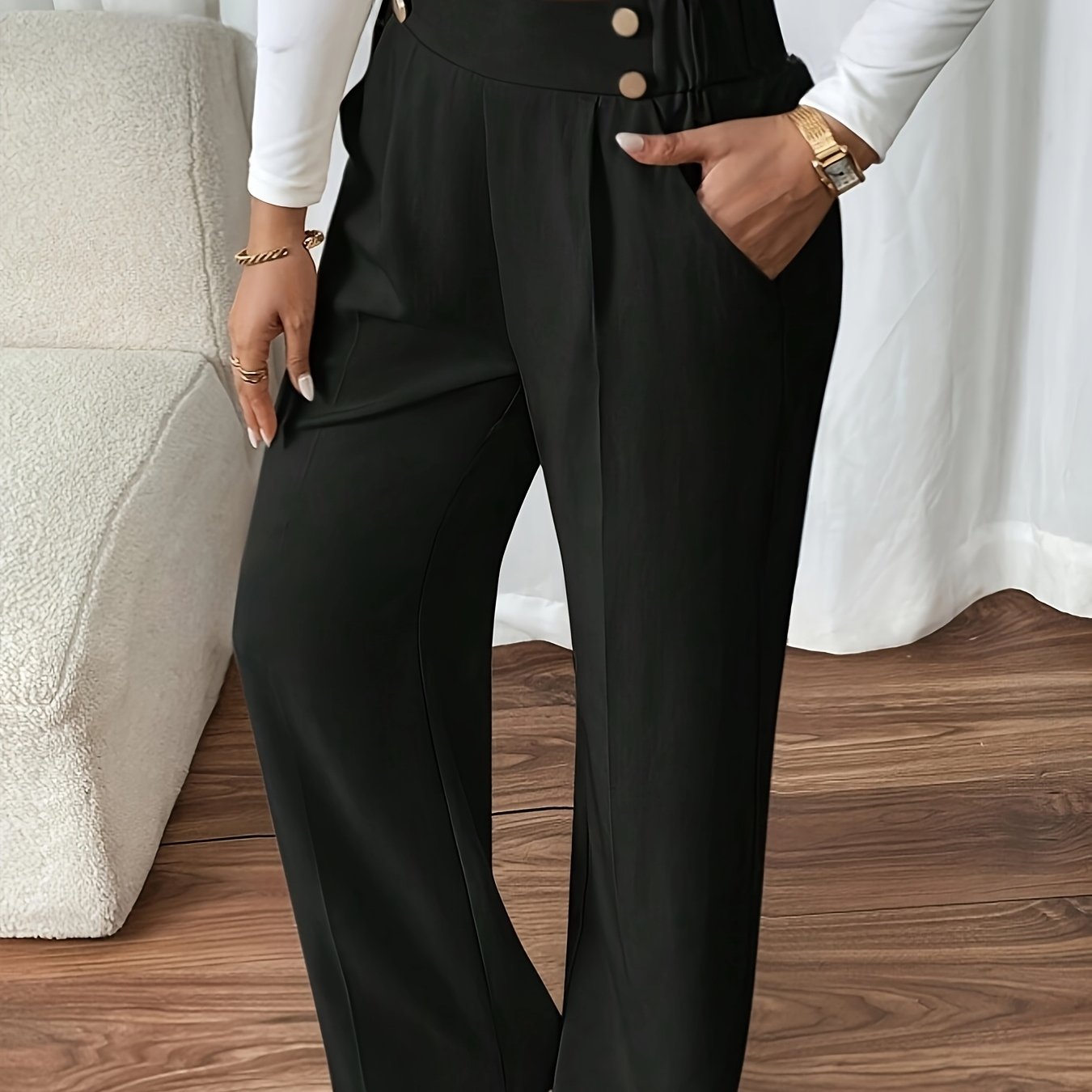 High-Waisted Trousers | Wide-Leg | Tailored Elegance