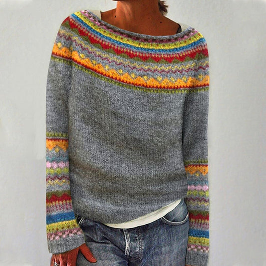 Fair Isle Knit Sweater | Wool Blend | Classic with a Twist