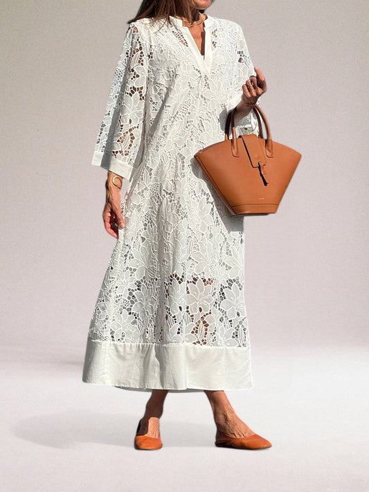 Lace Midi Dress | Cotton | Light & Elegant