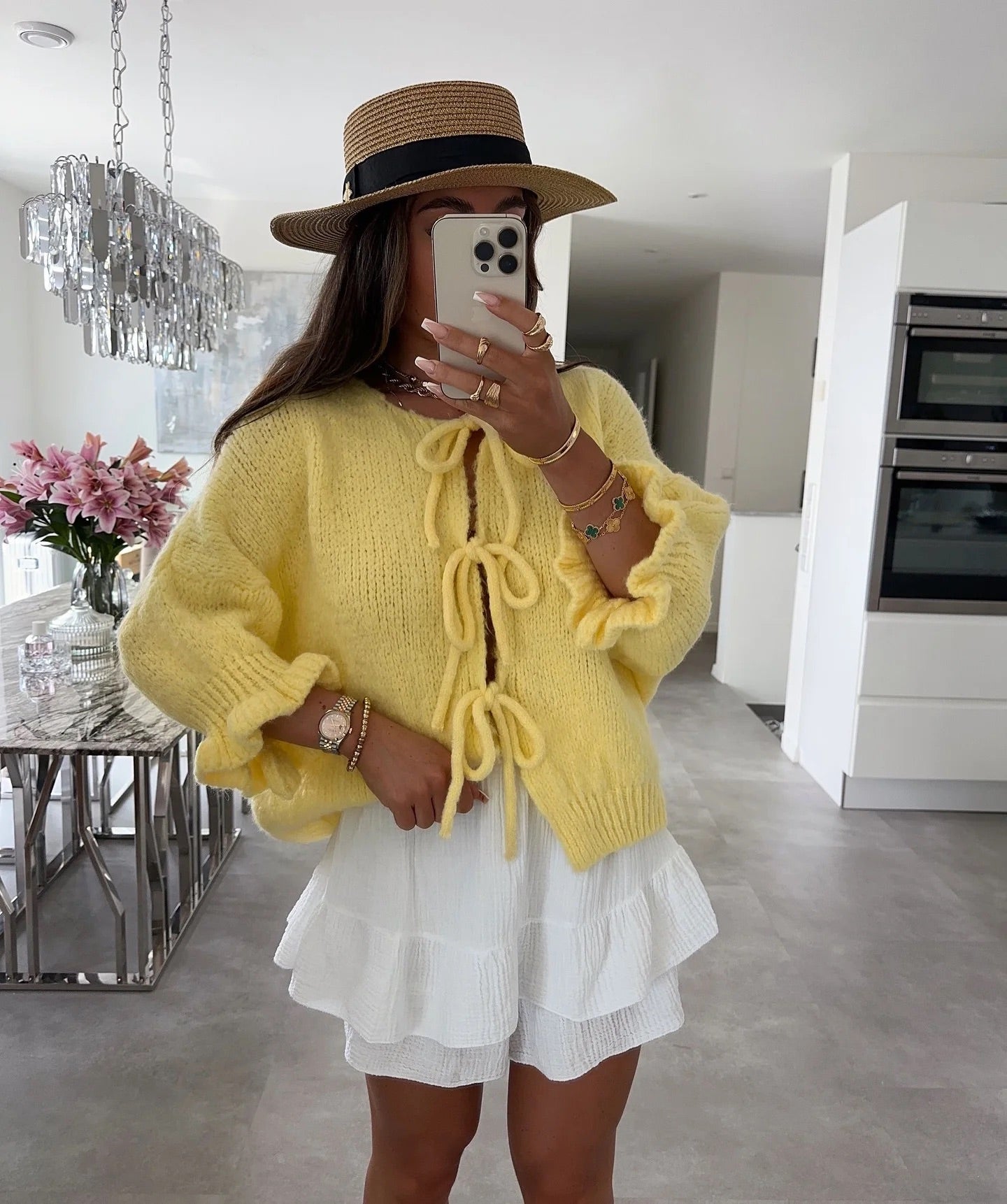Bow Tie Knit Cardigan | Playful Layers | Cozy and Chic