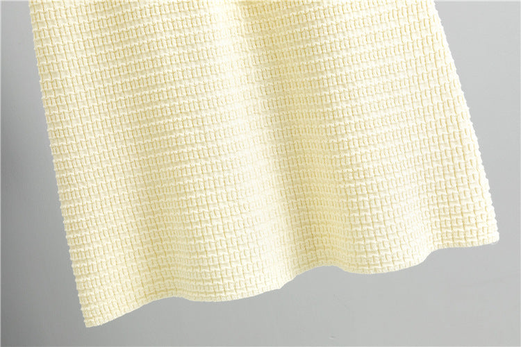 Tweed Belted Dress | Gold Button Detail | Elegant Contrast Trim