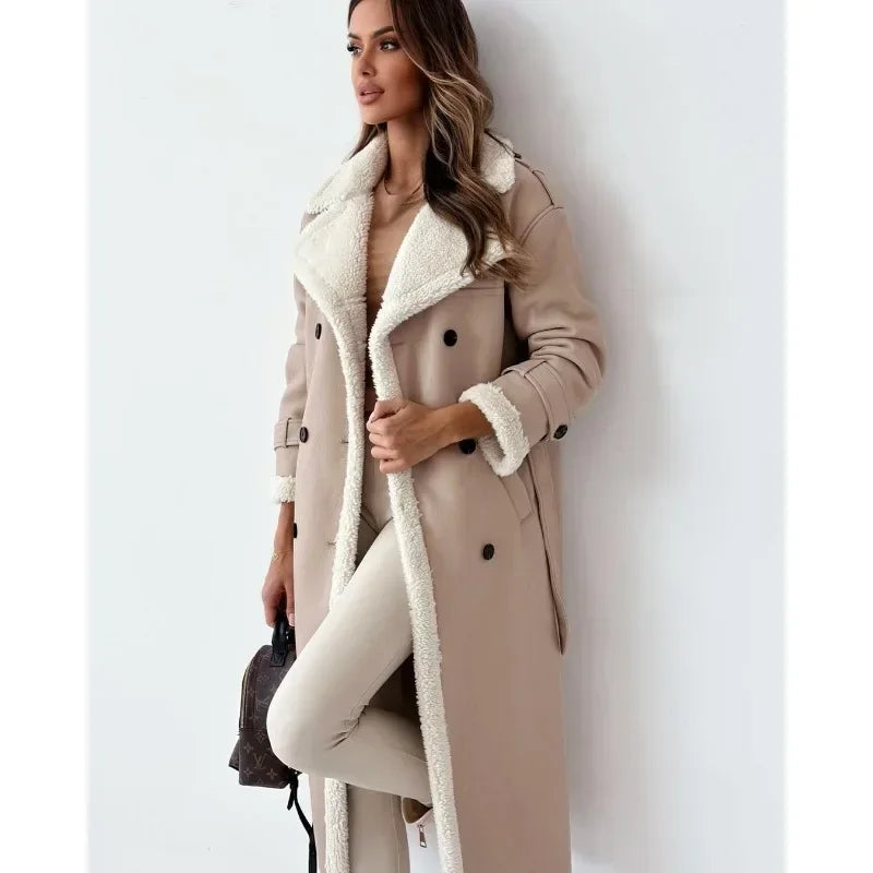 Bianca | Leather Shearling Coat
