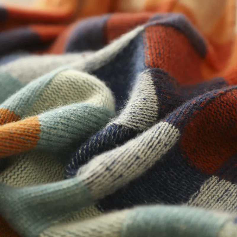 Checkered Knit Sweater | Retro Vibes | Cozy & Bold