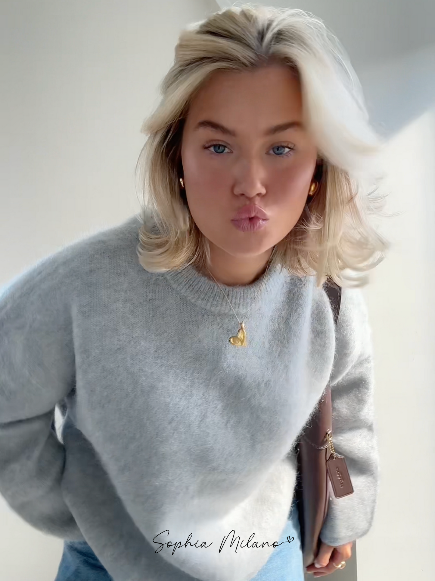 Fluffy White Sweater | Minimalist Knit | Soft & Cozy