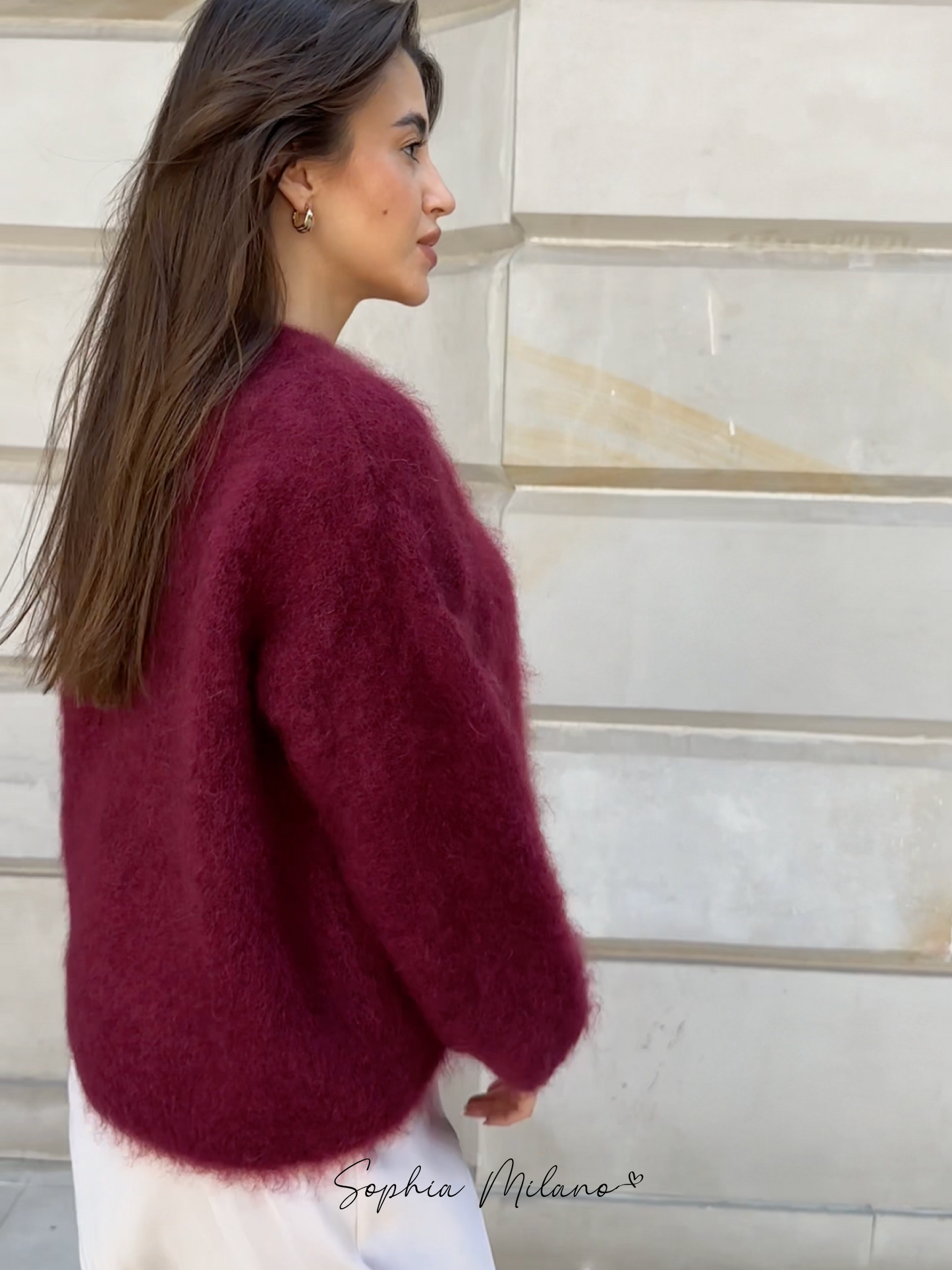 Fluffy White Sweater | Minimalist Knit | Soft & Cozy